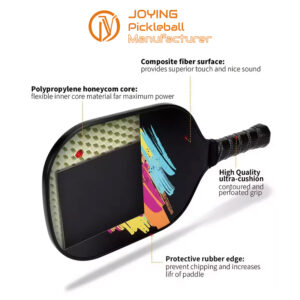 Graphite Fiberglass Pickleball Paddle Set with Bag, 2 Paddles & 4 Balls product image