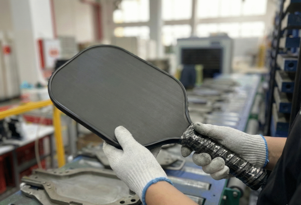 Pickleball paddle grip and handle sample for OEM development
